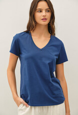 509 Broadway Jersey V-Neck Top