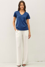 509 Broadway Jersey V-Neck Top