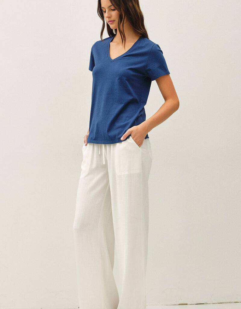 509 Broadway Jersey V-Neck Top