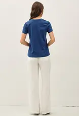 509 Broadway Jersey V-Neck Top