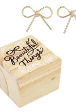 509 Broadway Bow Treasure Box Earrings