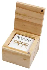 509 Broadway Bow Treasure Box Earrings