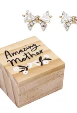 509 Broadway Bow Treasure Box Earrings