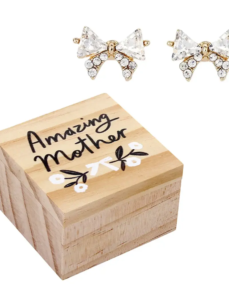 509 Broadway Bow Treasure Box Earrings