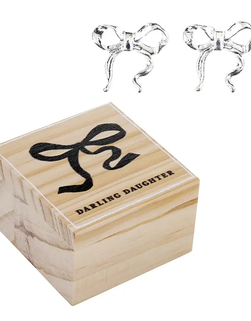 509 Broadway Bow Treasure Box Earrings