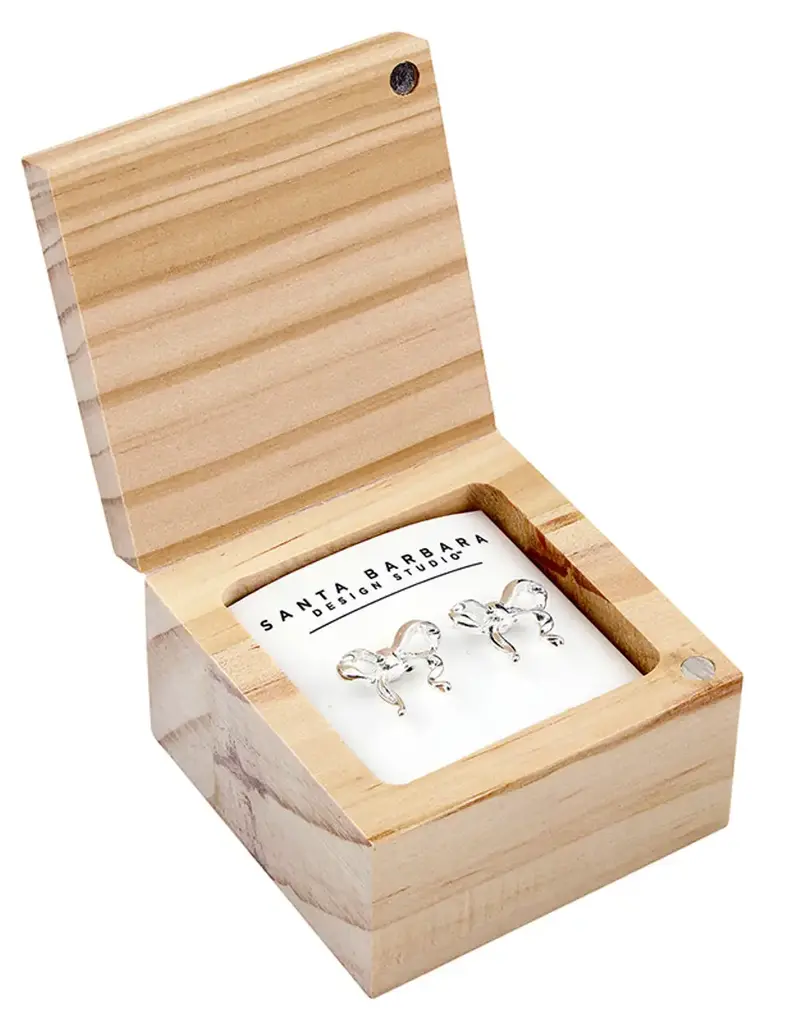 509 Broadway Bow Treasure Box Earrings