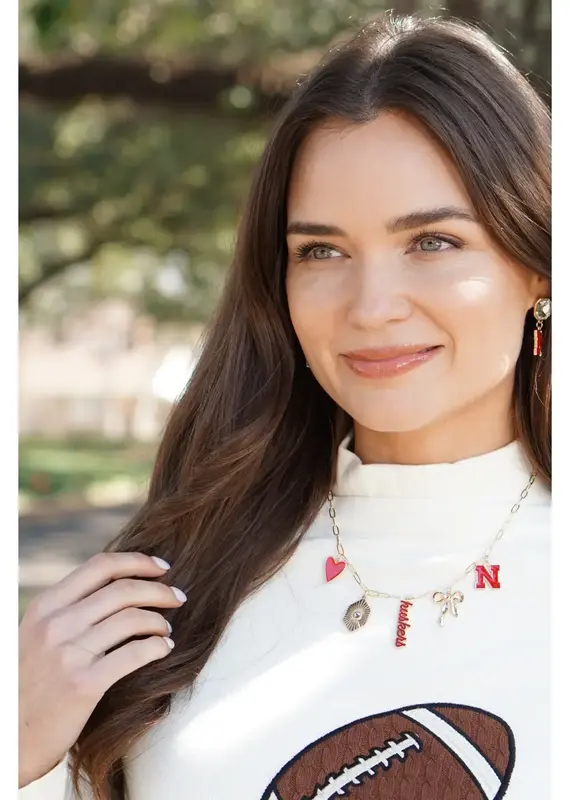 Faire Nebraska Paper Clip Charm Necklace