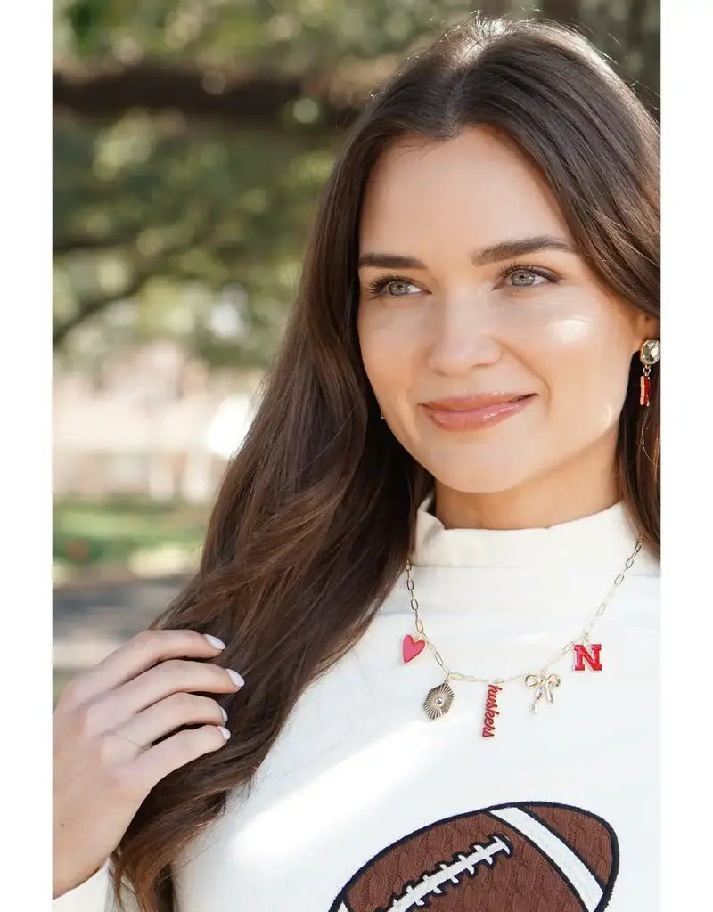 Faire Nebraska Paper Clip Charm Necklace