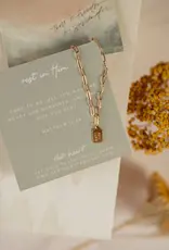 Dear Heart Rest In Him Mini Tag Necklace