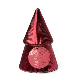 509 Broadway Ribbed Mercury Tacked Tree Candle