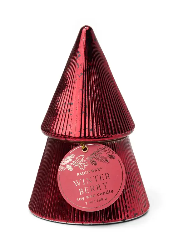 509 Broadway Ribbed Mercury Tacked Tree Candle
