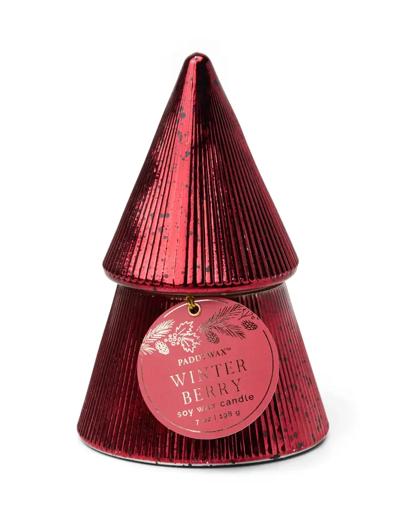 509 Broadway Ribbed Mercury Tacked Tree Candle