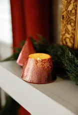 509 Broadway Ribbed Mercury Tacked Tree Candle