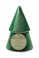 509 Broadway Ribbed Mercury Tacked Tree Candle