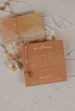 Dear Heart Do Not Worry Mini Tag Necklace