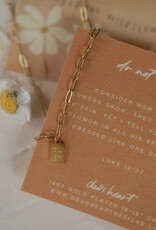 Dear Heart Do Not Worry Mini Tag Necklace