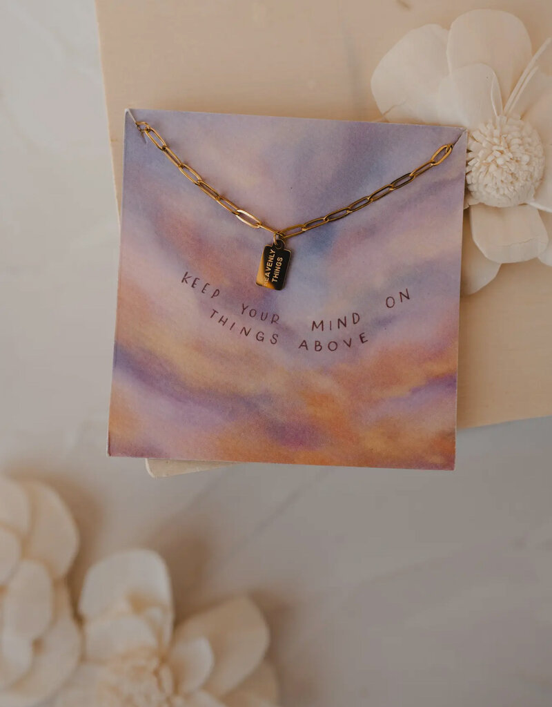 Dear Heart Heavenly Things Mini Tag Necklace