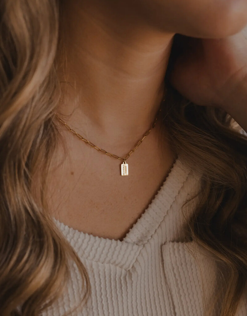 Dear Heart Heavenly Things Mini Tag Necklace