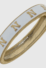 509 Broadway Nebraska Cornhuskers Enamel Logo Hinge Bangle