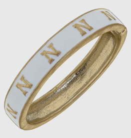 509 Broadway Nebraska Cornhuskers Enamel Logo Hinge Bangle