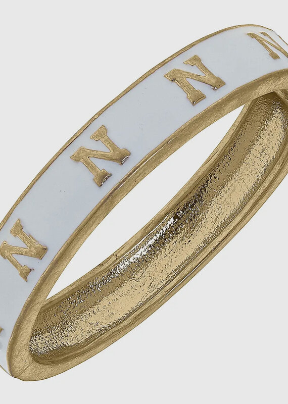 509 Broadway Nebraska Cornhuskers Enamel Logo Hinge Bangle