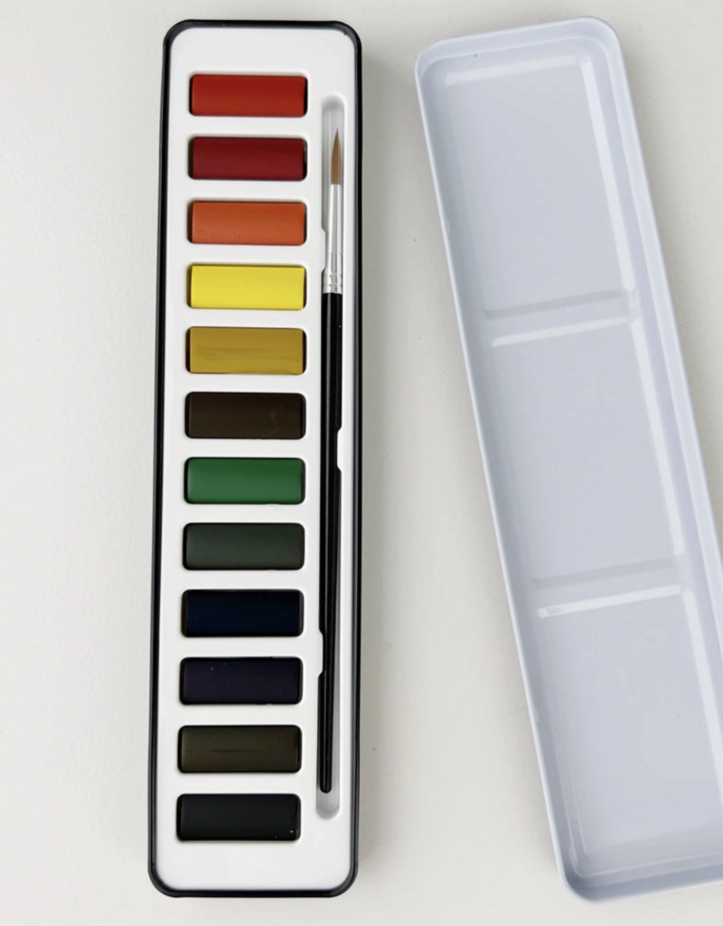 509 Broadway Watercolor Paint Set w/ Brush