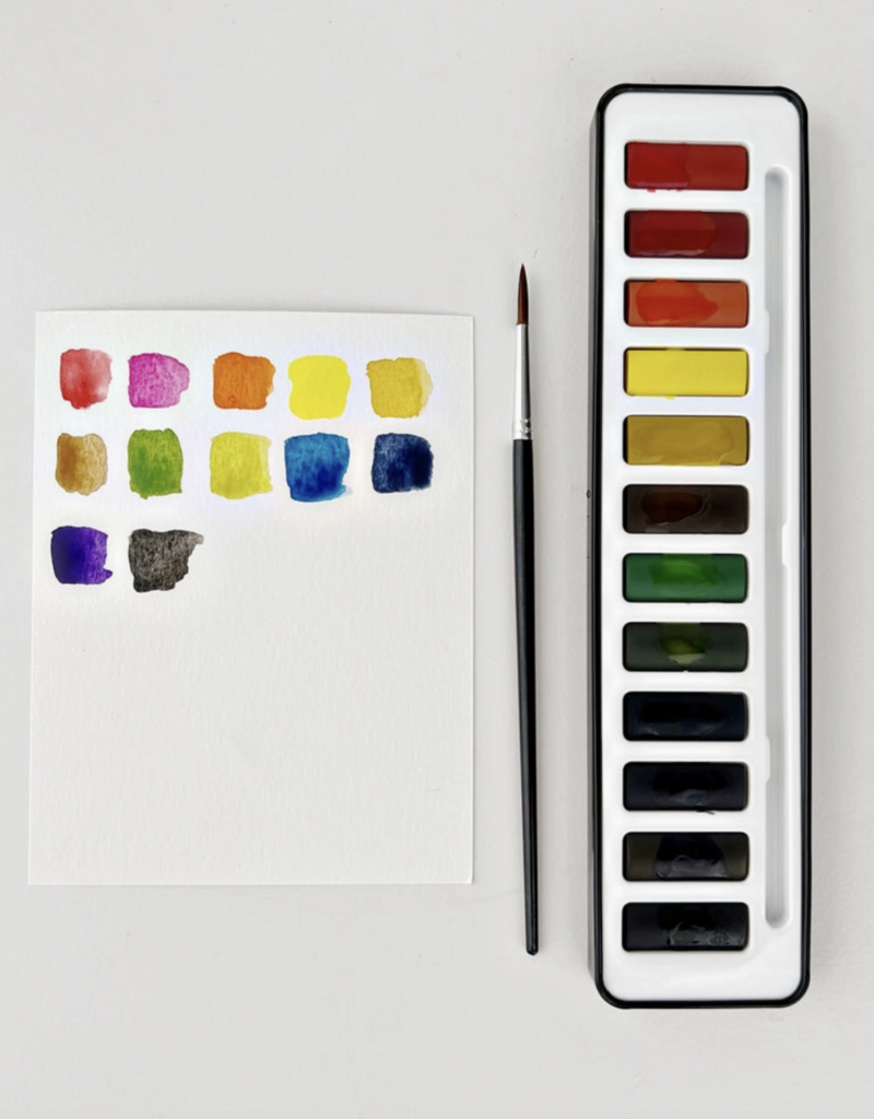 509 Broadway Watercolor Paint Set w/ Brush
