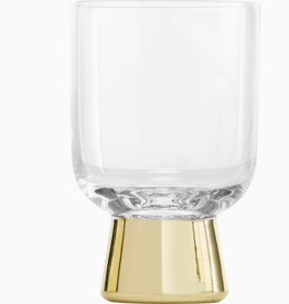 509 Broadway Gold Modern Wine Glass