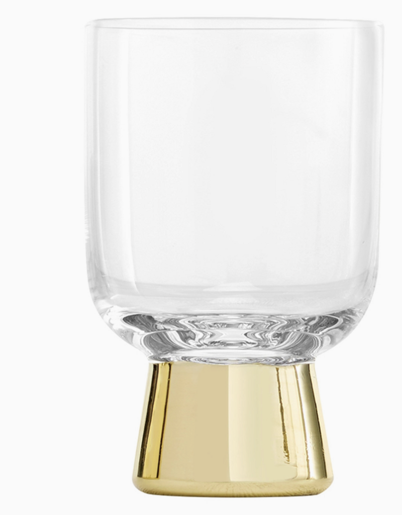 509 Broadway Gold Modern Wine Glass