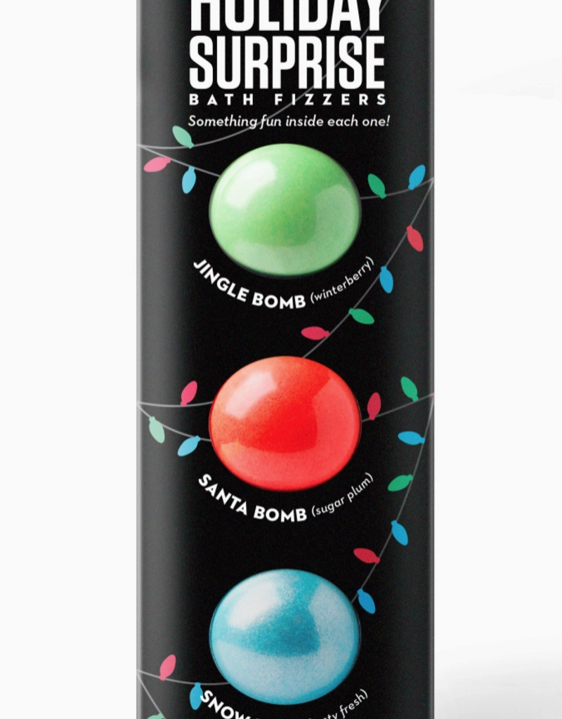 Da Bomb Bath Fizzers Jingle/Santa/Snow 3 Pack Bath Bomb