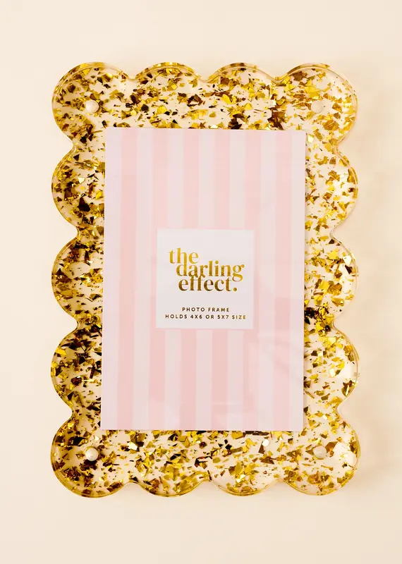 509 Broadway Rectangular Scalloped Acrylic Picture Frame