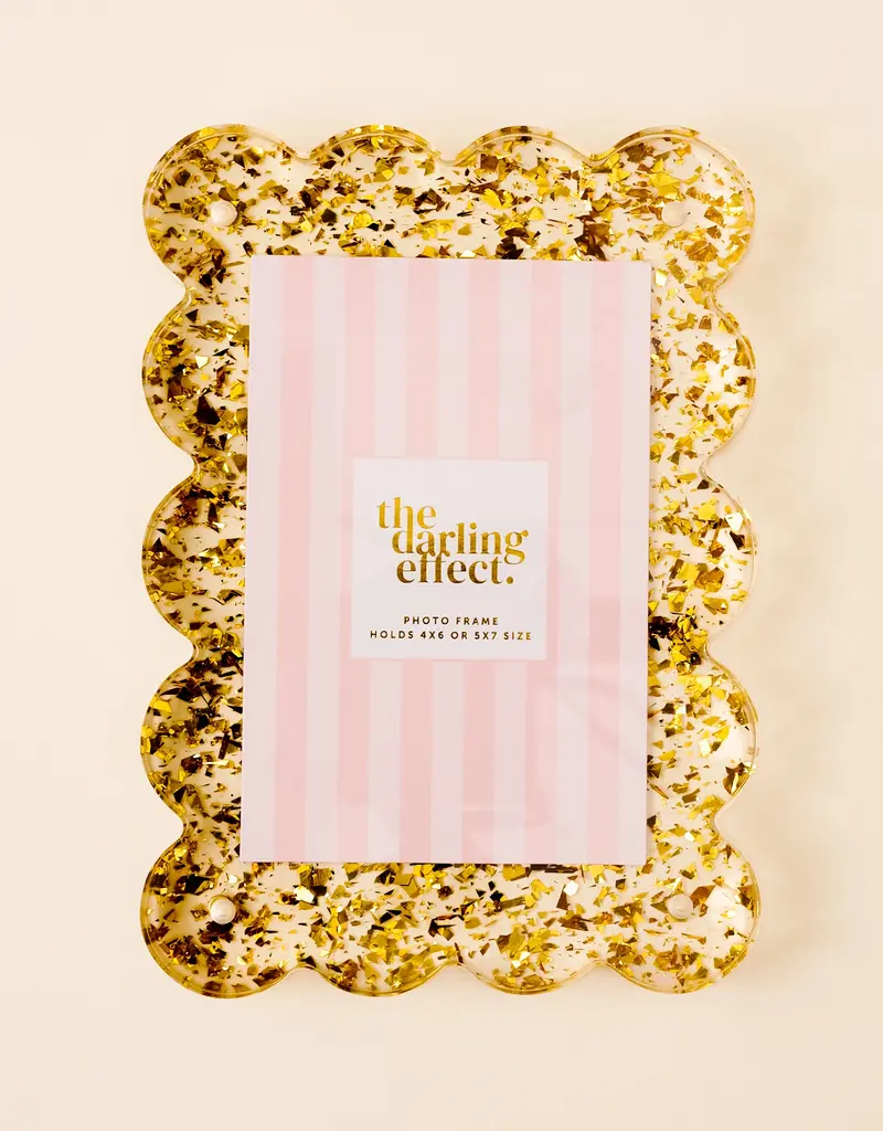 509 Broadway Rectangular Scalloped Acrylic Picture Frame