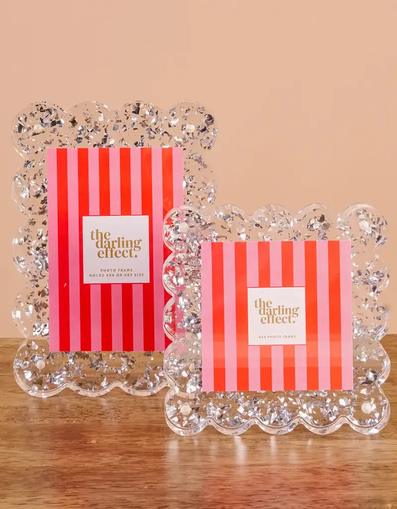 509 Broadway Rectangular Scalloped Acrylic Picture Frame