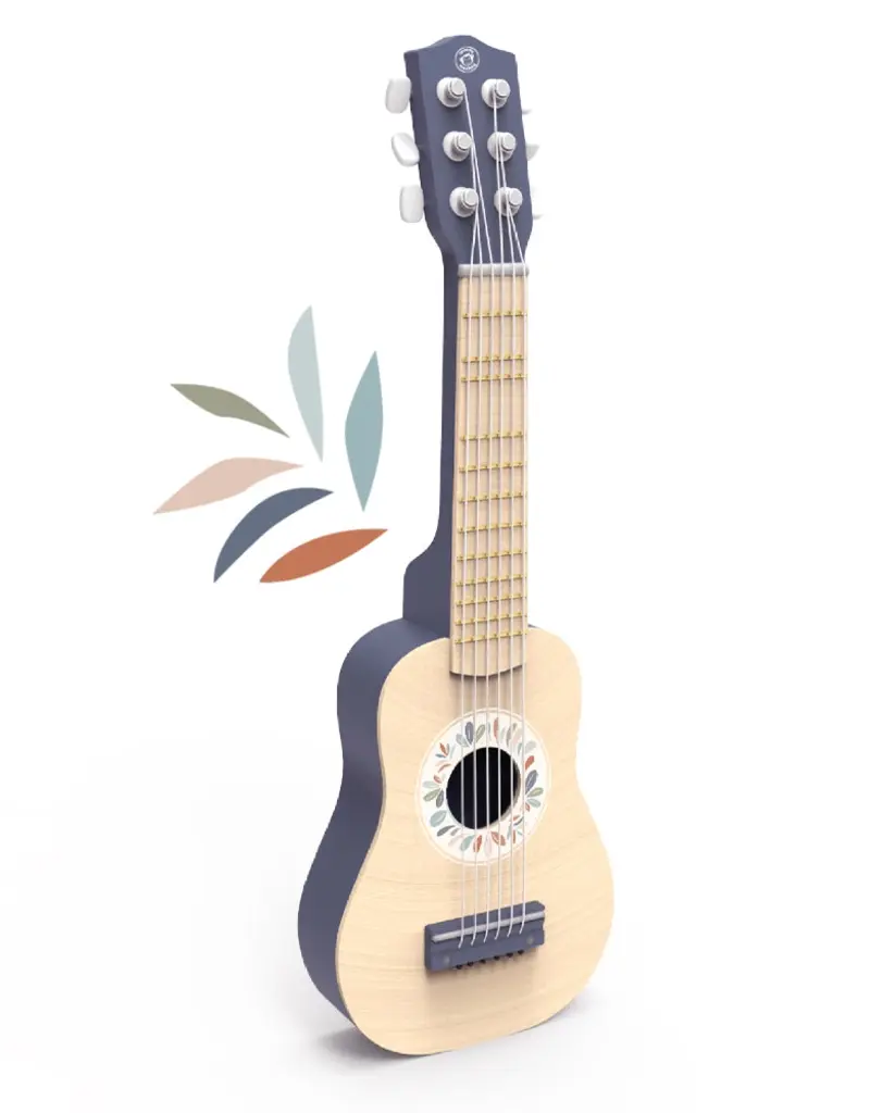 509 Broadway Blue Wooden Toy Guitar