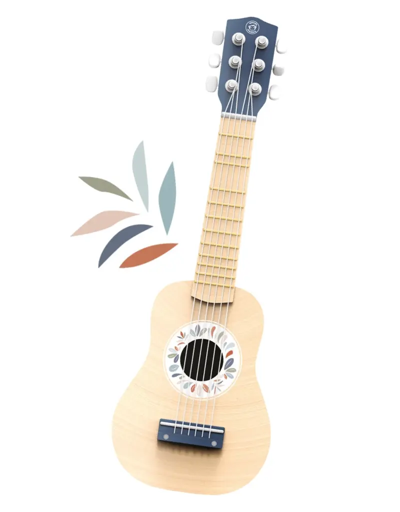 509 Broadway Blue Wooden Toy Guitar