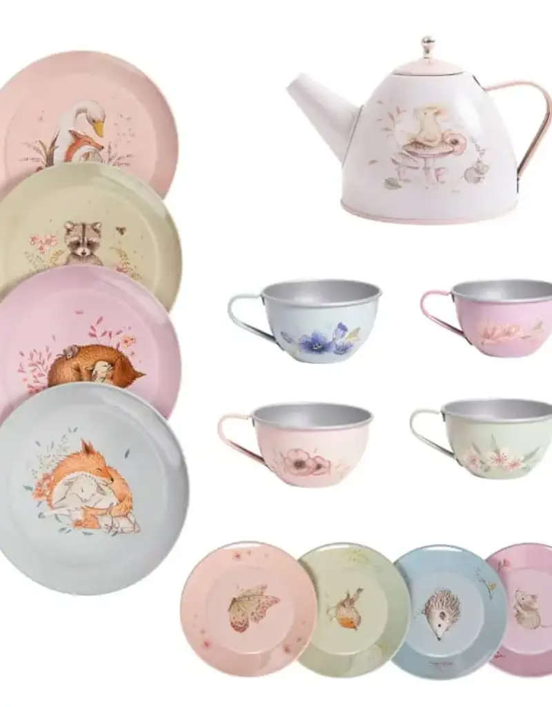 509 Broadway Suitcase - Tea Party Metal Set the Rosalies