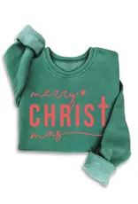 509 Broadway Merry Christmas Mineral Sweatshirt