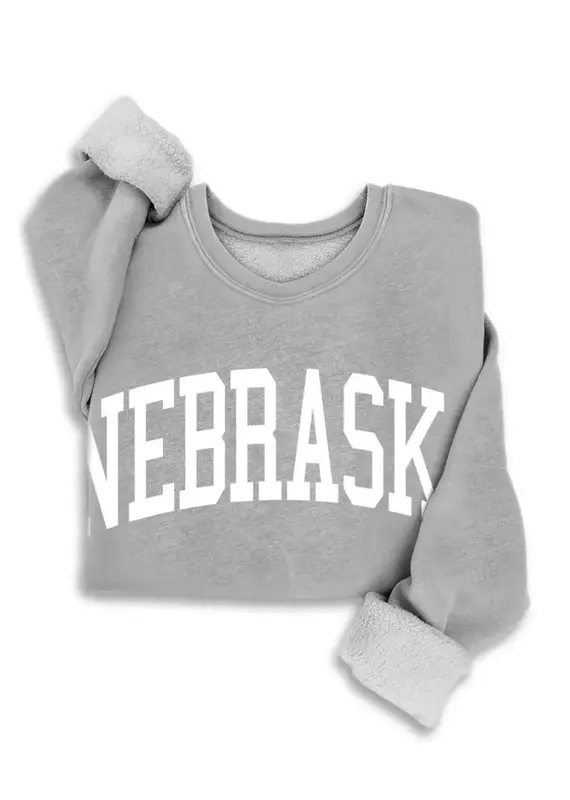 509 Broadway Nebraska Mineral Wash Sweatshirt