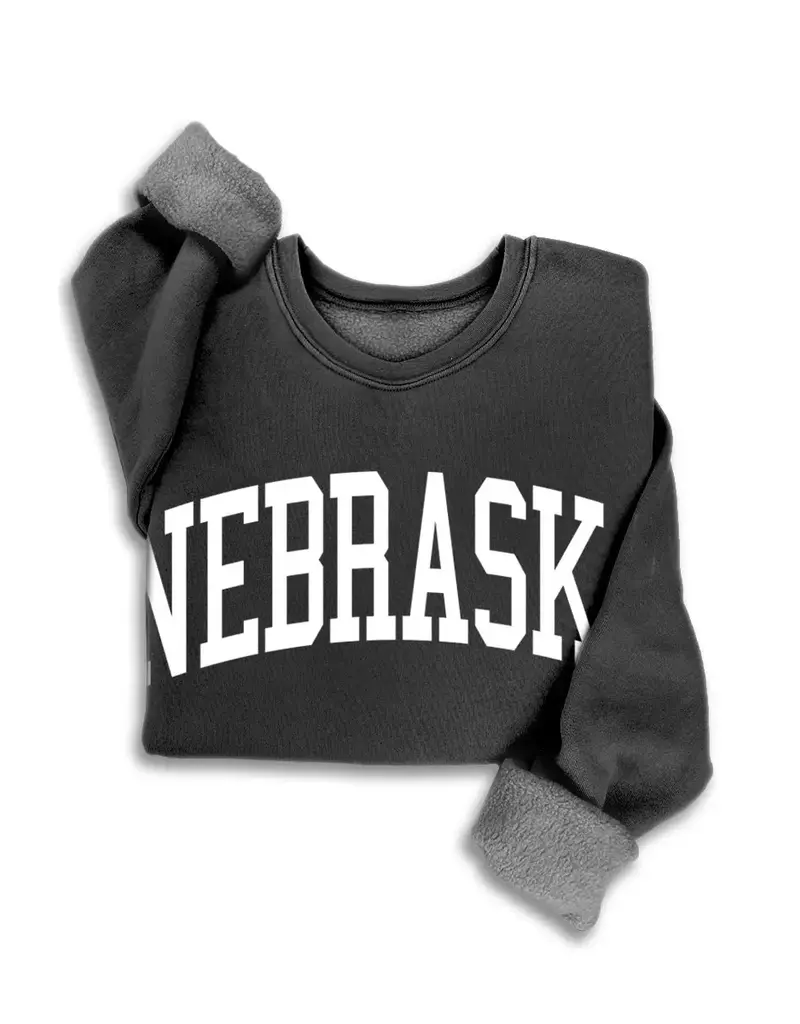 509 Broadway Nebraska Mineral Wash Sweatshirt