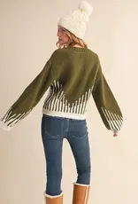 509 Broadway Long Balloon Sleeve Pullover Sweater