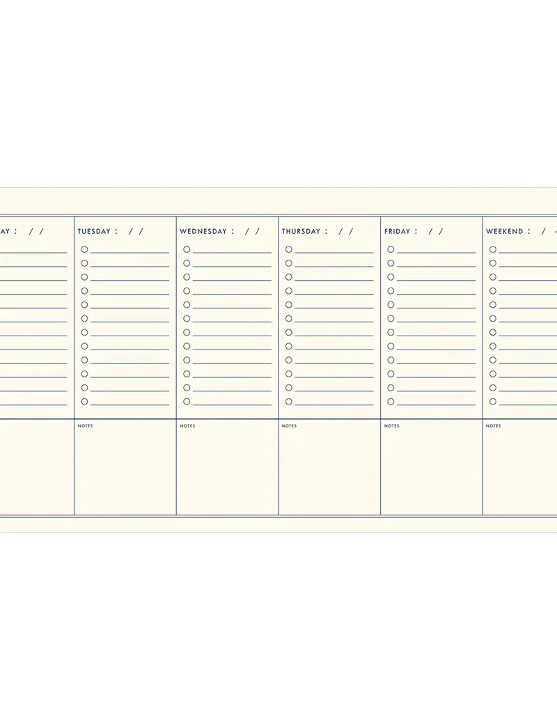 509 Broadway Grid Weekly Planner
