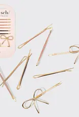 509 Broadway Metal Enamel Cloud & Bow Bobby Pins 8pc Set