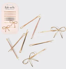509 Broadway Metal Enamel Cloud & Bow Bobby Pins 8pc Set