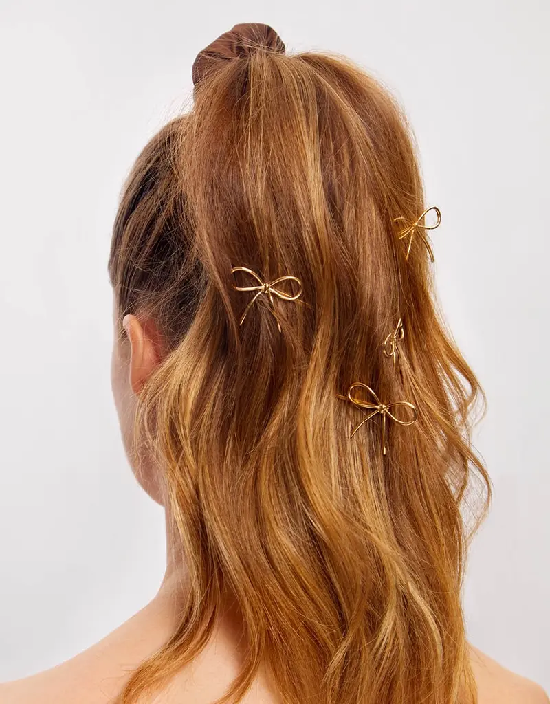 509 Broadway Metal Enamel Cloud & Bow Bobby Pins 8pc Set