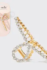 509 Broadway Metal Rhinestone Loop Claw Clip