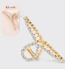 509 Broadway Metal Rhinestone Loop Claw Clip