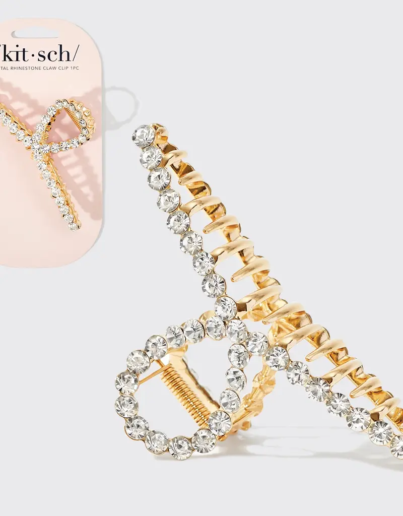 509 Broadway Metal Rhinestone Loop Claw Clip