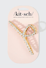 509 Broadway Metal Rhinestone Loop Claw Clip