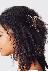 509 Broadway Open Shape Claw Clip - Gold