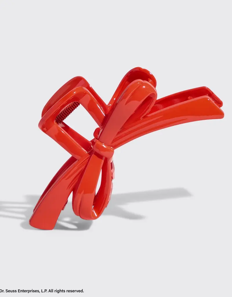 509 Broadway The Grinch X Kitsch Red Bow Claw Clip